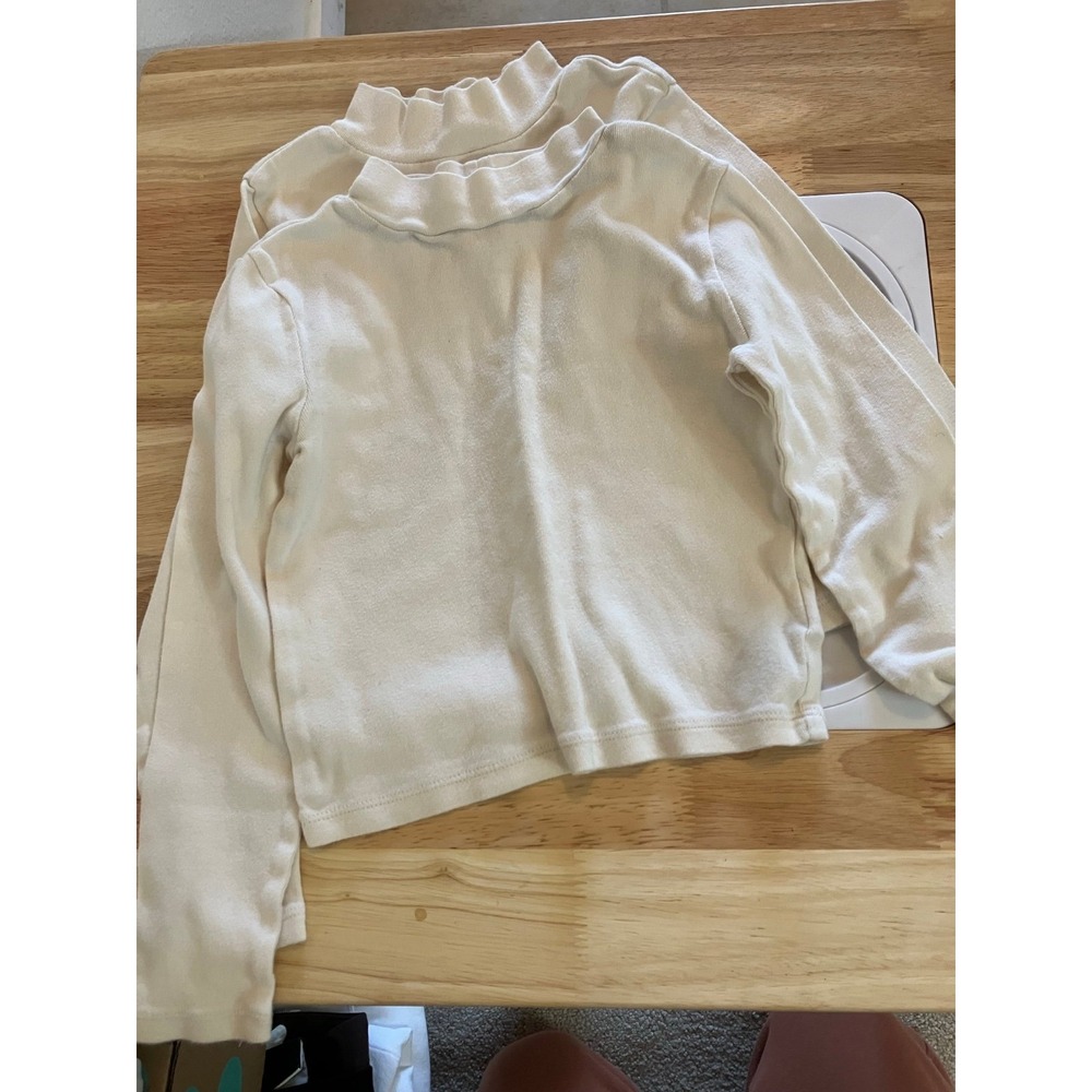 GAP Kids Cream Mockneck Tops